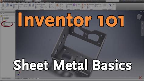 inventor 101 sheet metal